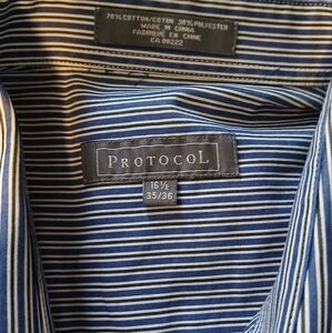 Men's Blue Striped Shirt